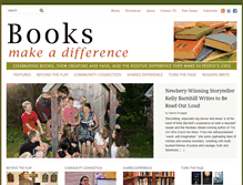 Tablet Screenshot of booksmakeadifference.com